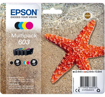 Zdjęcie produktu dla Czteropak wkładów atramentowych EPSON 603