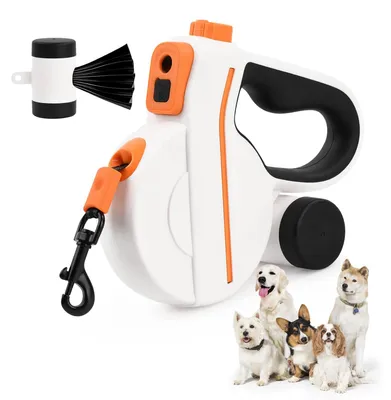 Produktbild von Focenat Ausziehbare Hundeleine, Flexi Leine 5m, Rollleine für Hunde, Hundeleine