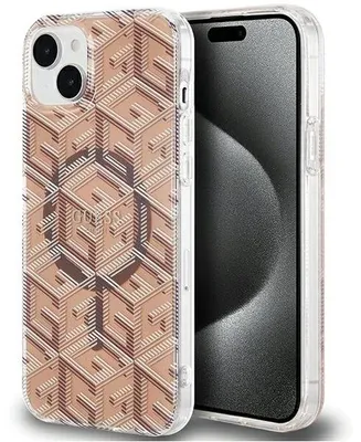 Produktbild von Guess Iml Gcube Magsafe Hülle Für Iphone 15 / 14 / 13 - Braun