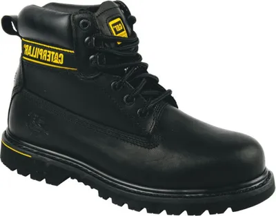 Produktbild von Caterpillar Holton Schwarz Arbeitsschuhe Sicherheitsstiefel Stahlkappe S3 Gr. 41