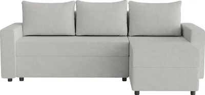 Produktbild von FEDVE Ecksofa Goka L aus Bouclé-Stoff mit Schlaffunktion, Grau