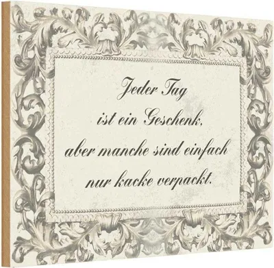 Produktbild von vianmo Holzschild 12x18 cm Jeder Tag ist ein Spruch Zitat