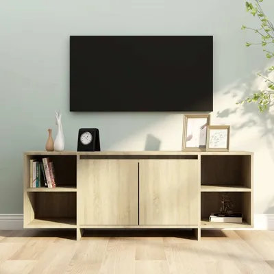 Produktbild von The Living Store TV-Schrank Sonoma-Eiche 130x35x50 cm Holzwerkstoff
