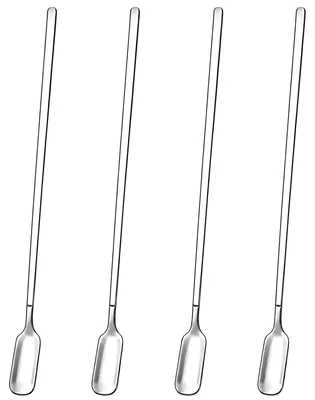 Productafbeelding van 4-delige set lange roestvrijstalen lepel voor koffie, cocktails en desserts