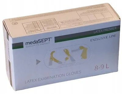 Obrázek produktu pro MedaSEPT, pudrové latexové rukavice, velikost L