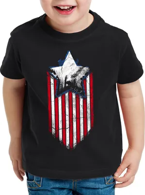 Produktbild von style3 USA Stars and Stripes Hero Kinder T-Shirt