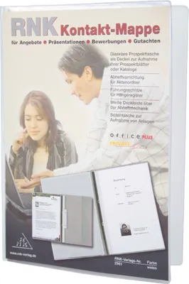 Produktbild von Kontaktmappe A4 weiß Packung mit 50 Stück