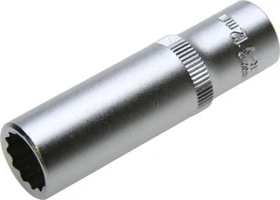 Produktbild von 12 mm Lange VIELZAHN Steckschlüssel-Einsatz Stecknuss 12-kant Nuss 3/8"-Antrieb
