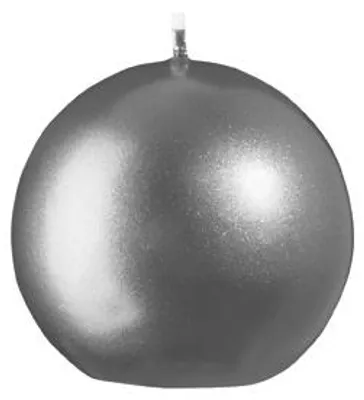 Produktbild von Kugelkerzen Metallic-Lack Matt Grau Ø 6 cm, 12 Stück