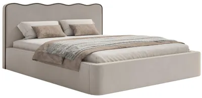 Produktbild von Selsey Duney - Polsterbett 160x200 mit Bettkasten und Veloursbezug, Beige