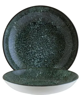 Produktbild von Cosmos Black Bloom Teller tief 23cm - 6 Stück