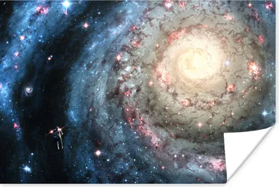 Produktbild von MuchoWow® Poster Illustration der Galaxie Milchstraße 60x40 cm - Schlafzimmerdekoration
