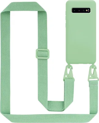 Obrázek produktu pro Cadorabo Ochranné pouzdro pro Samsung Galaxy S10 PLUS Case v zelené barvě Pouzdro na mobilní telefon s řetízkem Délka nastavitelného řemínku na šňůru