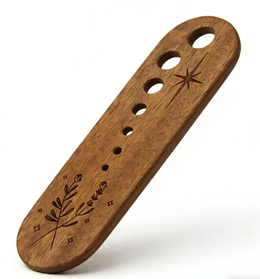 Gemüseblätter-Entferner aus Holz, 16 cm, 1 Stück