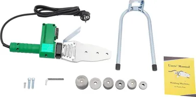 Immagine prodotto di Saldatrice per tubi, versatile per PVC e PPR, regolazione della temperatura regolabile, con 6 teste di saldatura