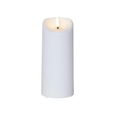 Produktbild von BEST SEASON LED sviečka Outdoor Flame 18x7,5cm biela