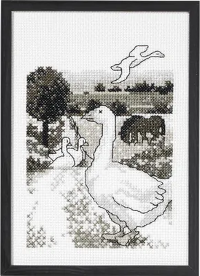Immagine prodotto di Permin ricamo a punto croce "Oca", schema contato, 20x29cm, 92-0732