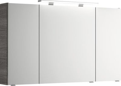 Spiegelschrank Pelipal Xpressline 4010 120 x 17 x 70,3 cm graphit struktur quer 3-türig IP 20