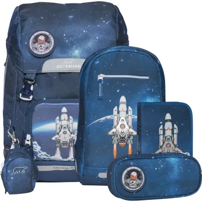 Produktbild von Beckmann Schulranzenset Classic Maxi - 6-Tlg. Set Space Mission