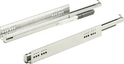 Zdjęcie produktu dla Szyna do szuflad z pełnym wysuwem Quadro V6 Silent System, 500 mm, ocynkowana, 2 sztuki