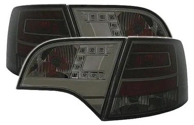 Für Audi A4 8E B7 Avant ab 2004-2008 LED Rückleuchten Schwarz Smoke in der Farbe Schwarz von AD TUNING GmbH & Co. KG