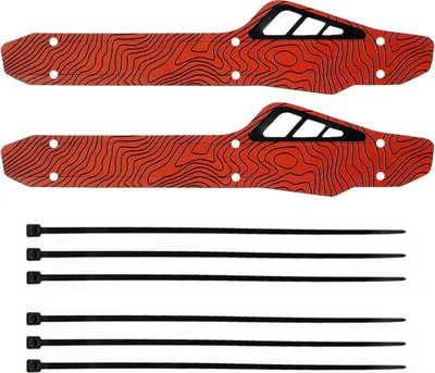 Produktbild von 2 Stück Fahrrad-Kettenstrebenschutz, Carbonfaser, für Mountainbikes, Unterrohr, Kettenstrebenrahmen, Fahrradkettenpolster, Schutzaufkleber, Fahrradzubehör