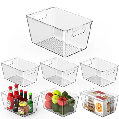 Zdjęcie produktu dla Omgoods - Zestaw 6 organizerów do lodówki - Bez BPA - 30 x 20 x 15 cm