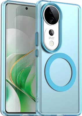 Produktbild von Magnetisch Hülle für Vivo S19, Schlank Durchscheinend Matt Stoßfest Handyhülle Blau