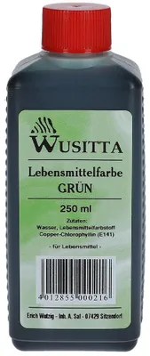 Produktbild von Wusitta Lebensmittelfarbe Grün 250ml