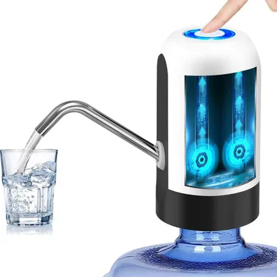 Produktbild von Wasserflaschenpumpe, Wasserflaschenspender, Trinkwasserpumpe, tragbarer elektrischer Wasserspender,white
