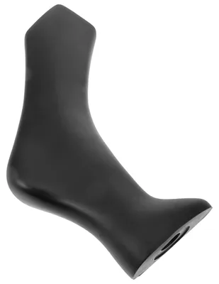 Fußdisplay für Socken, schwarz, PVC, 28x20x11,3 cm