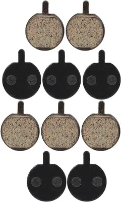 Immagine prodotto di Pastiglie per freno a disco per bicicletta - Sostituzione - Pastiglie freno semi-metalliche - Adatte per mountain bike - Confezione da 5 paia - Ricambi per bicicletta - Componenti di ricambio