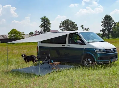 Produktbild von Universal Sonnensegel COMO 2 Anthrazit, 250x240cm Camping Sonnendach Wohnwagen