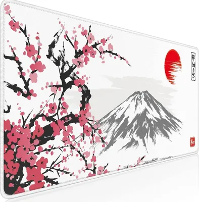 Immagine prodotto di Gaming Mauspad Sakura Weiß XXL 900x400mm Premium Japan Fuji Mousepad