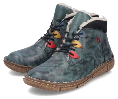 Produktbild von Rieker Schnür-,Zug-u.Schnallenstiefel in grün, Gr. 39