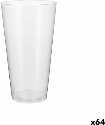 Obrázek produktu pro Sada opakovaně použitelných kelímků algon čirý plast 4 kusy 450 ml (64 kusů)