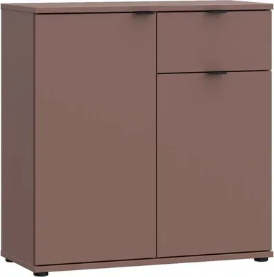 Image de Commode GANYMEDE, 2 Portes, 1 Tiroir, Terracotta, 80,1 x 34,1 x 82,3 cm