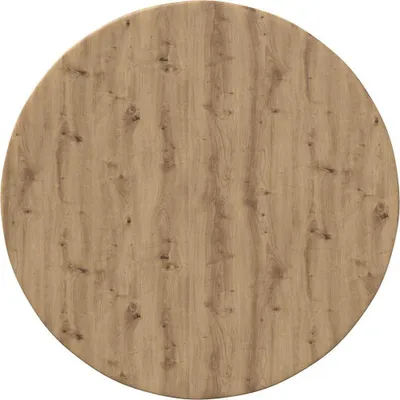 Image de Plateau de table chêne artisanal Ø 50 x 1,5 cm