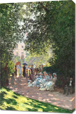 Produktbild von Bild 60x90cm The Parc Monceau, Monet Vintage für das Wohnzimmer