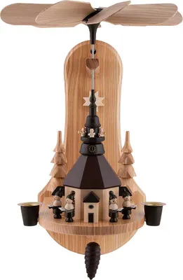 Produktbild von 1-stöckige Wandpyramide Seiffener Kirche (33,5cm) von Spielwarenmacher Günther
