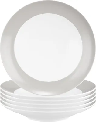Produktbild von Seltmann Weiden Liberty Pure Colors Suppenteller ø 23,5 cm 6er Set - New Grey