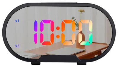 Produktbild von Digitaler Wecker, kleiner Wecker für Schlafzimmer, einstellbare Lautstärke, Sprachsteuerung
