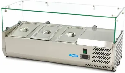Produktbild von Maxima - Gastro Aufsatzkühlvitrine - 95 cm - Passt 3 x 1/3 GN