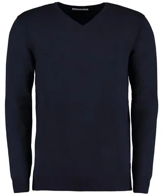 Produktbild von Kustom Kit Arundel Pullover mit V-Ausschnitt FK432 (L) (Marineblau)