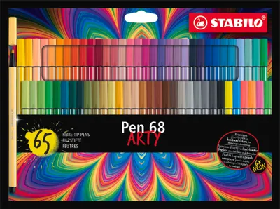 Produktbild von STABILO Premium-Filzstift -  Pen 68 - ARTY - 65er Pack - 65 verschiedene Farben