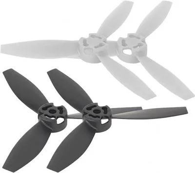 Image de Jeu d'hélices légères pour drone professionnel - 4 pièces - Verlaag Impact - Accessoire pour Bebop 2 (2 noires, 2 blanches)