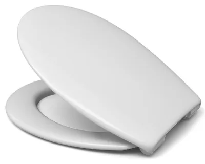 Produktbild von BADfabrik24 WC-Sitz mit Absenkautomatik abnehmbar weiß mit Deckel duroplast