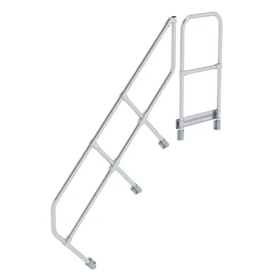 Produktbild von MUNK Handlauf für Treppe 45° mit Plattform, 6 Stufen