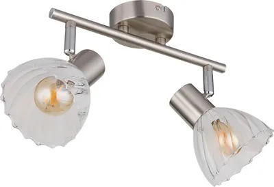 Produktbild von GLOBO 54315-2, Nickel, Chrom, Metall, Glas, IP20, I, E14, 40 W