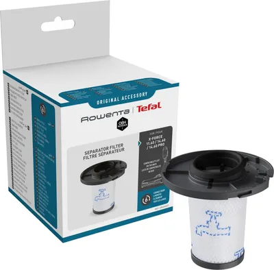 Produktbild von Rowenta ZR009007 Filter | für X-Force Flex 14.60 / 15.60 Akku-Staubsauger | waschbar | Weiß/Grau